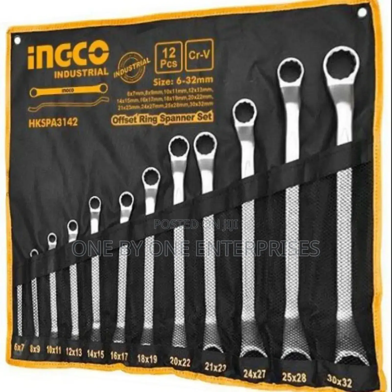 INGCO Offset Ring Spanner Set - Orange