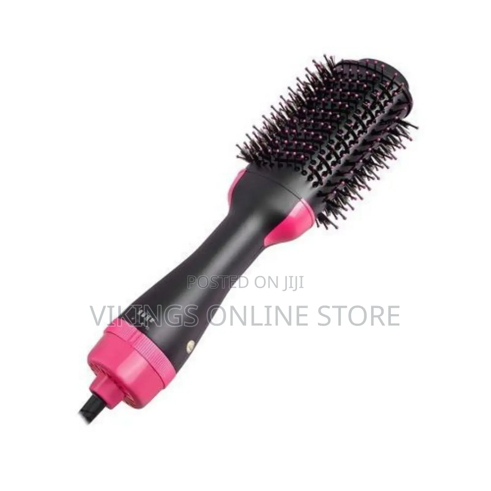 One Step Hot Air, Drying, Straightener Brush - Black,Pink