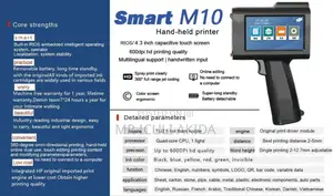 Smart M10 Barcode,Batch,Logo,QR Code Handheld Inkjet Printer