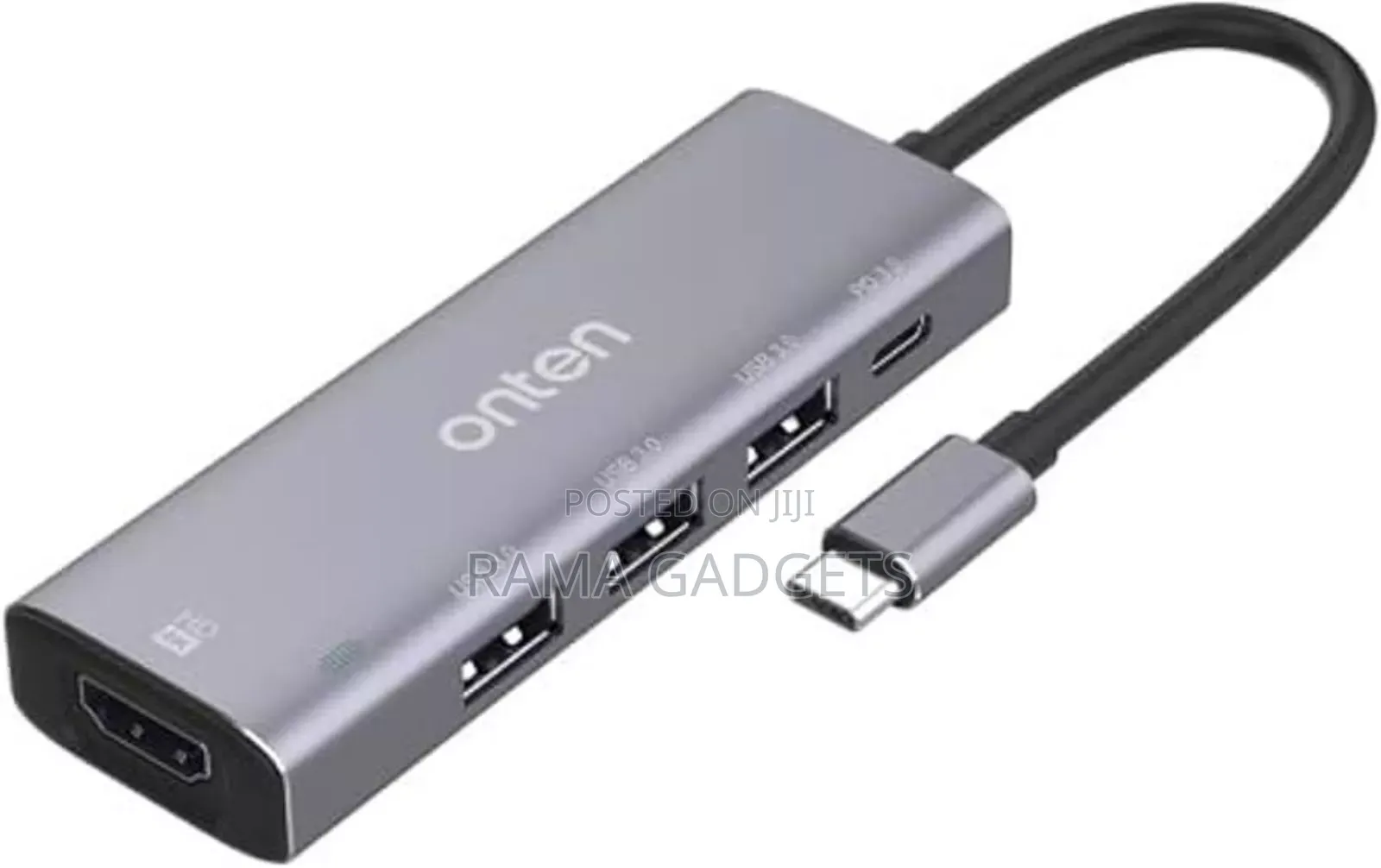 Onten UC125 5 in 1 USB-C / Type-C to HDMI+USB3.0+PD3.0