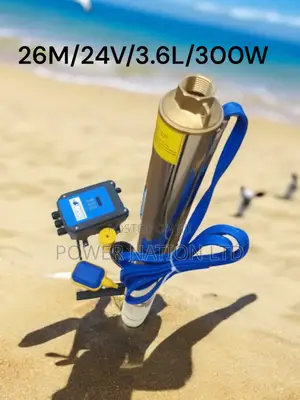 26m Heavy Duty Submersible Solar Water Pump (26m/24v/3.6l/Hr