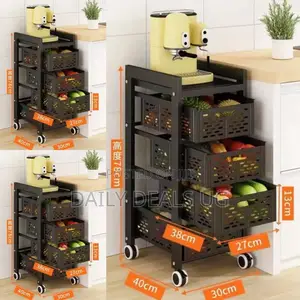 Metallic Rotating Vegetable Rack