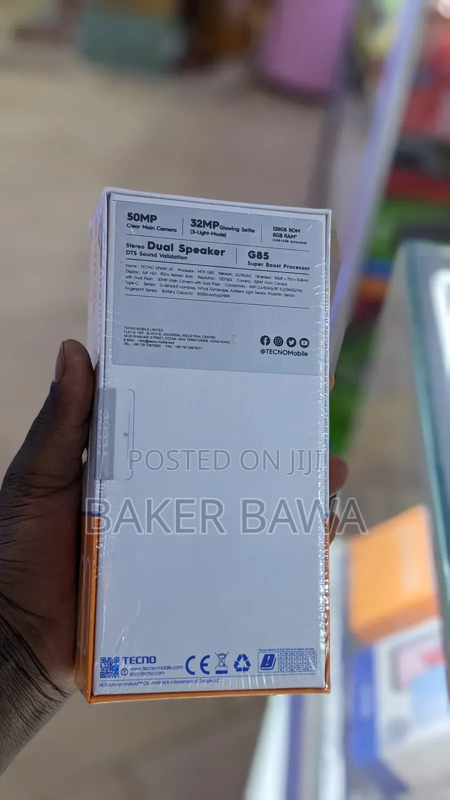 New Tecno Spark 20 128 GB Black