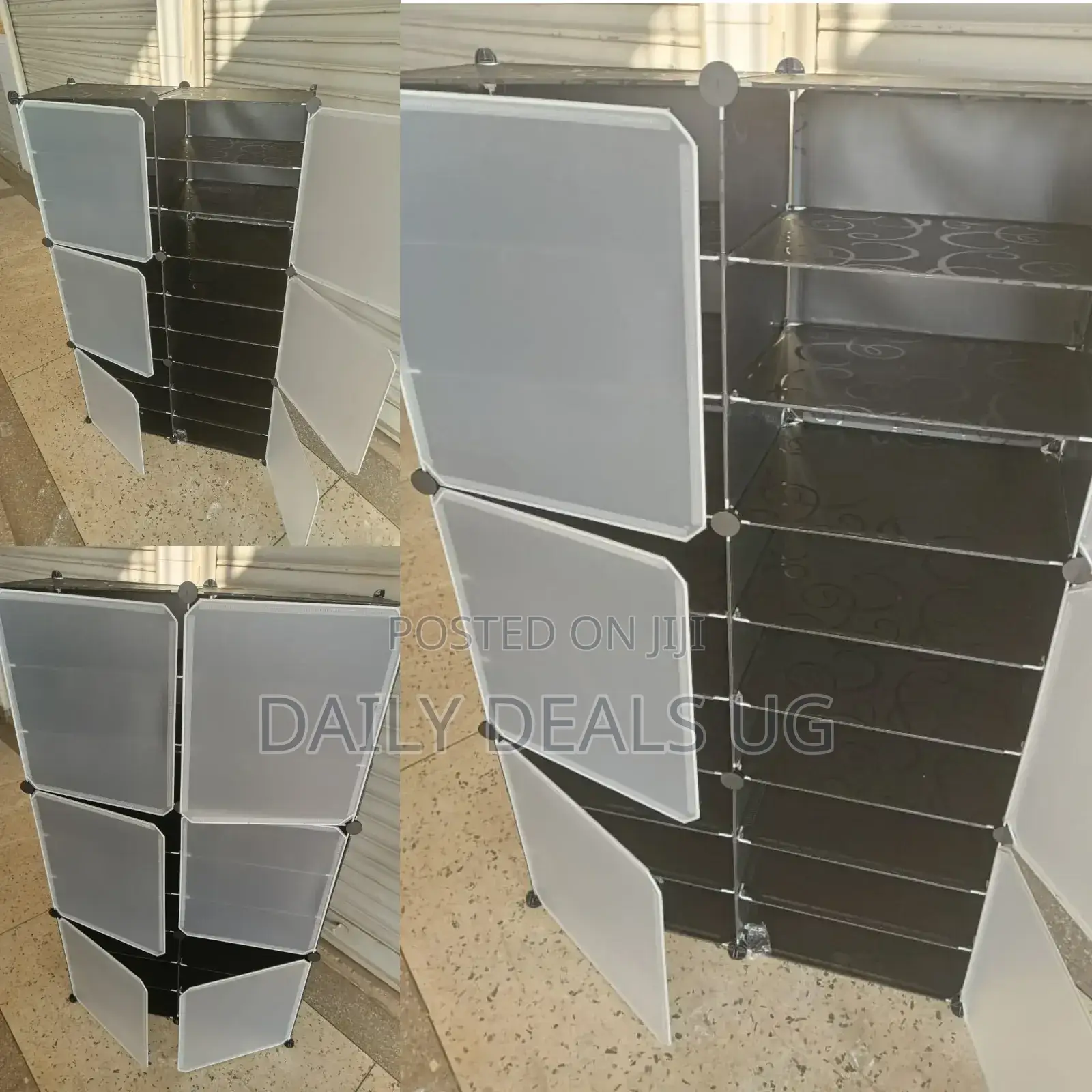 2 Columns Plastic Wardrobe