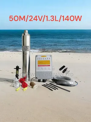 (50m/24v/1.3l Per Hour) 50m Submersible Solar Water Pump