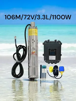 (106m/72v/3.3l Per Hour) 106m Submersible Solar Water Pump