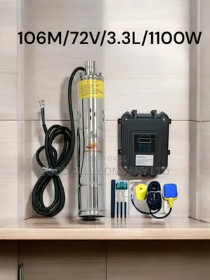 106m Heavy Duty Submersible Solar Water Pump (106m/72v/3.3l