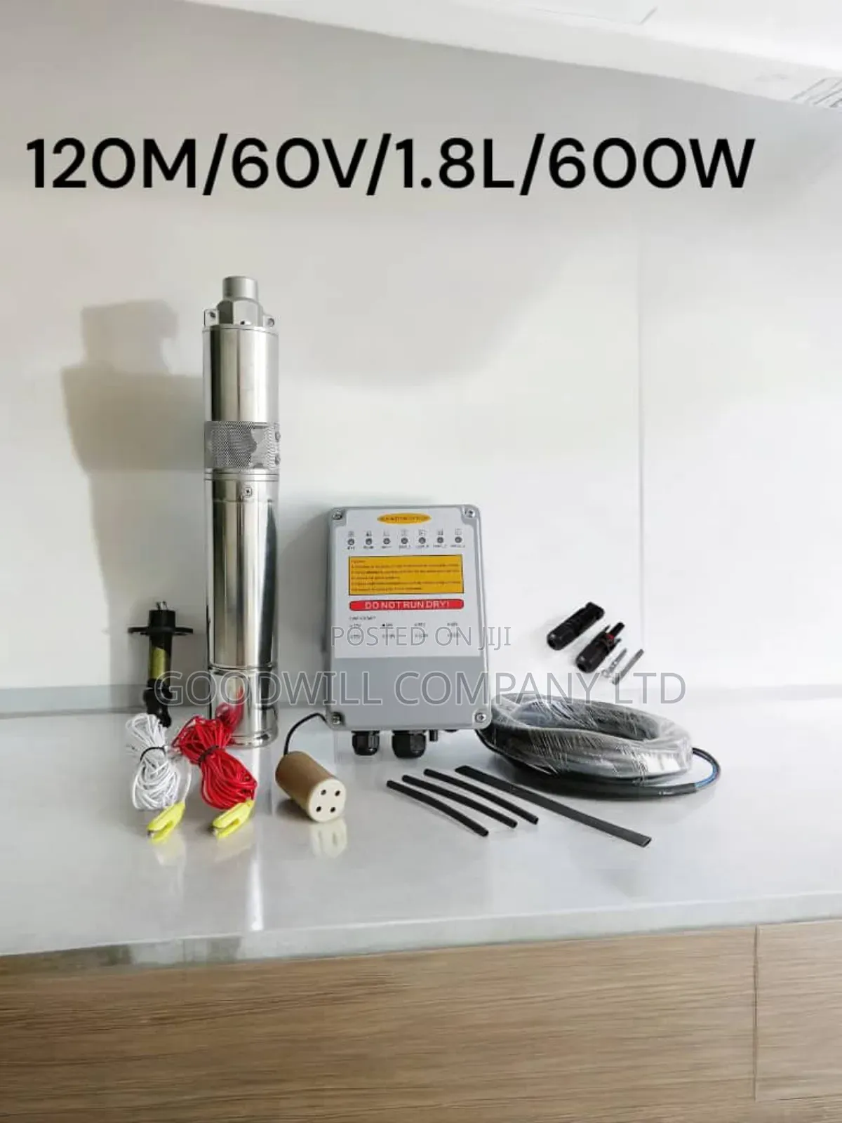 (120m/60v/1.8l Per Hour) 120m Submersible Solar Water Pump