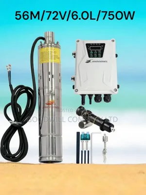 (56m/72v/6.0l Per Hour) 56m Submersible Solar Water Pump