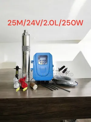 25m Heavy Duty Submersible Solar Water Pump (25m/24v/2.0l