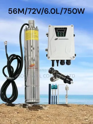 (56m/72v/6.0l Heavy Duty Submersible Solar Water Pump Tenna