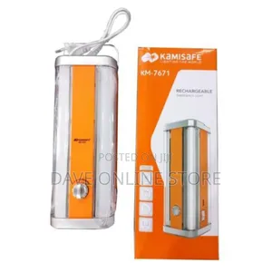 4 Lights in 1 Emergency Rechargeable LED Lamp-White/Orange
