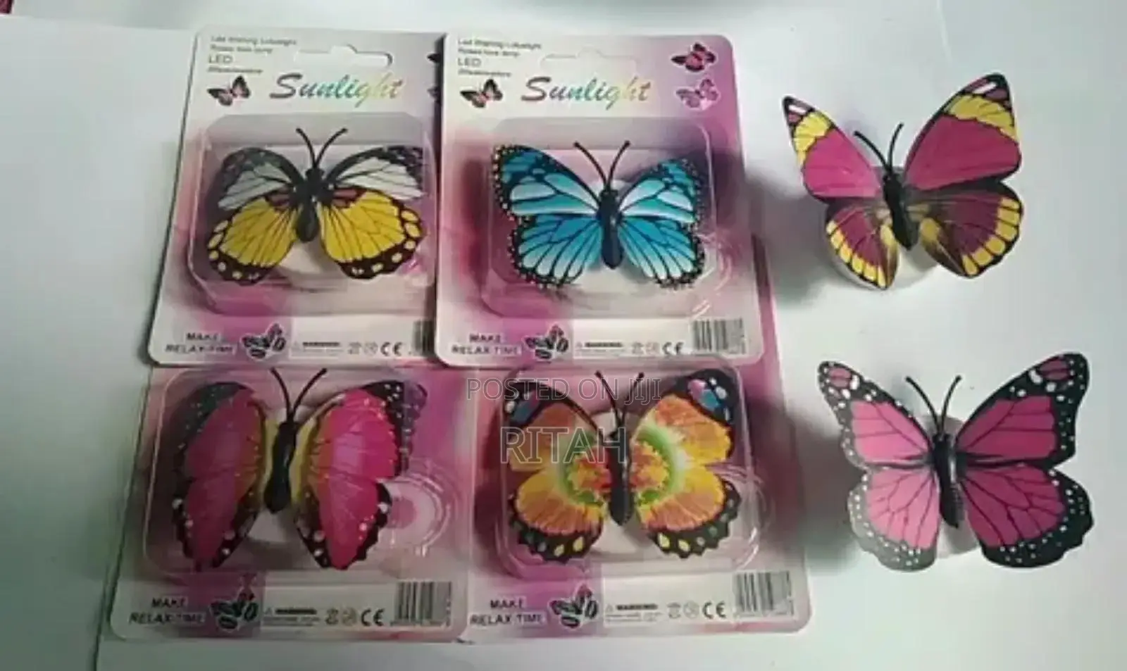Lighting Butterfly Wall Decor Stickers