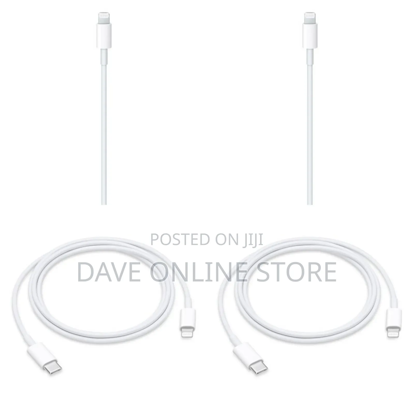 USB Type-C to iPhone 20W Fast Charge Cable - White