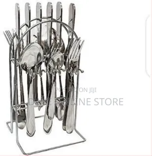 49pc Ceramic Plates Cups Cutlery Set- White