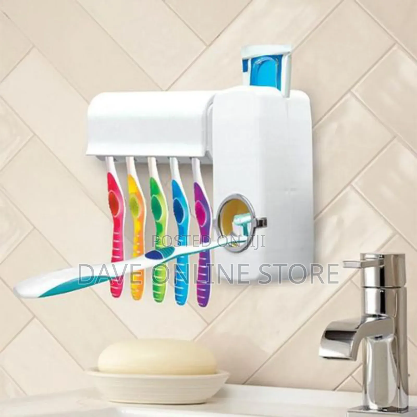 Automatic Toothpaste Dispenser Toothbrush Holder