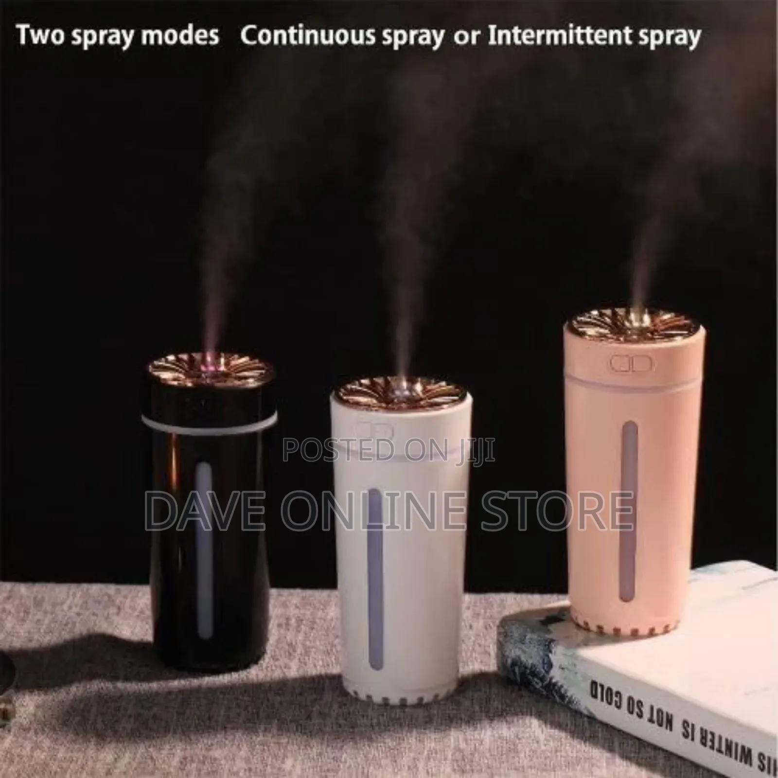 Humidifier With LED Night Light Cordless Humidifiers