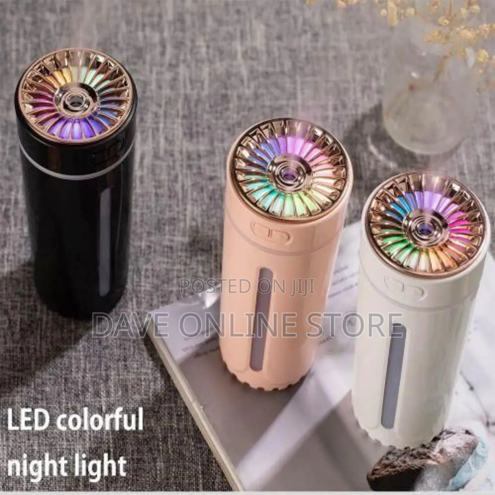 Humidifier With LED Night Light Cordless Humidifiers
