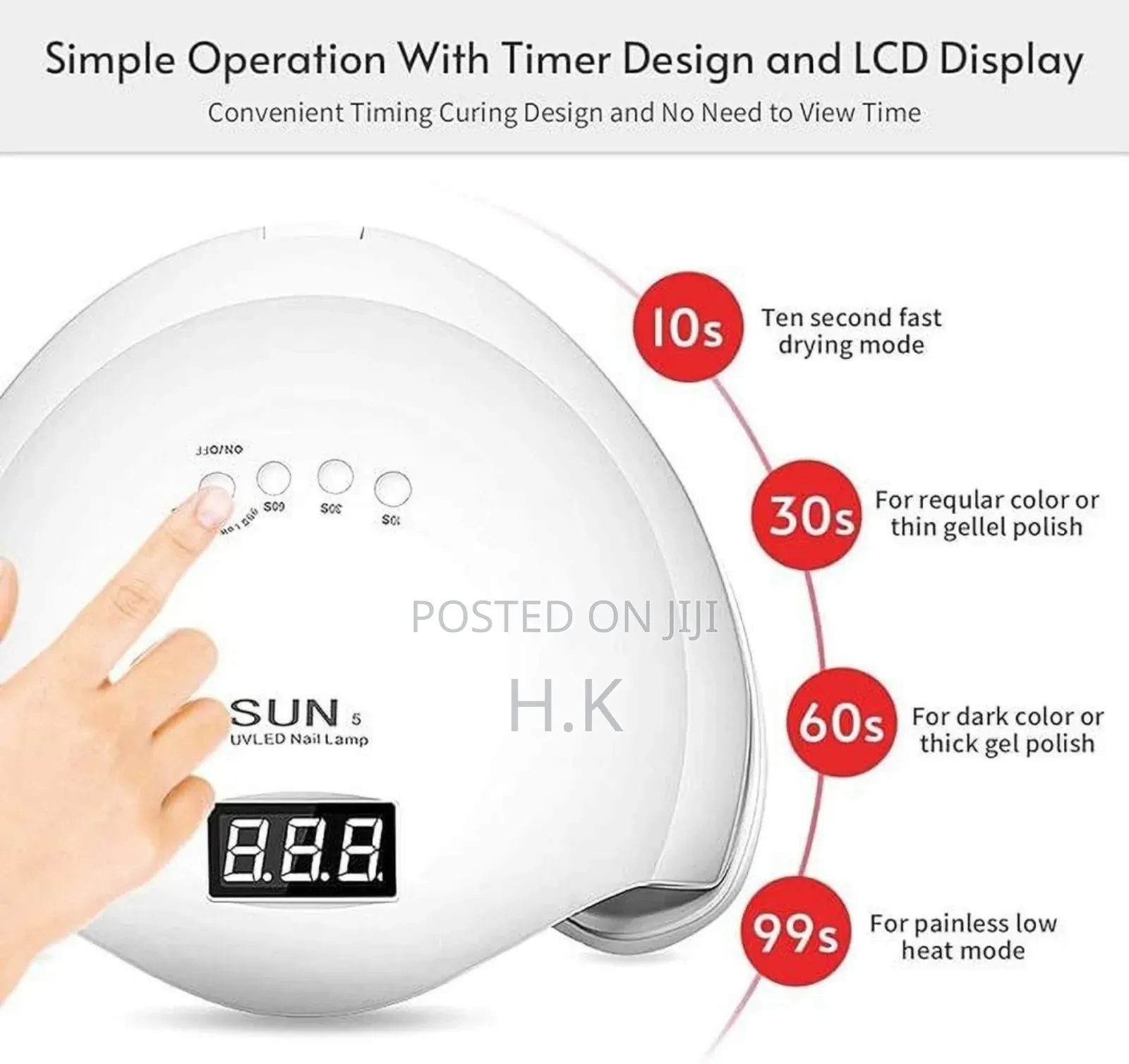 Sun UV Professional Lamp for Nail Polish Dryer