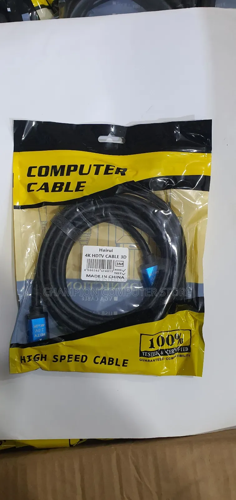 3m Metres Hdmi Cable 3d/Uhd High-Speed Hdmi 2.0 Support