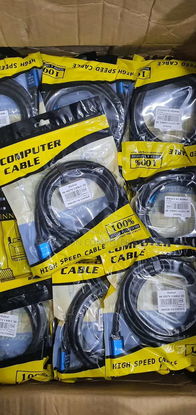 3m Metres Hdmi Cable 3d/Uhd High-Speed Hdmi 2.0 Support