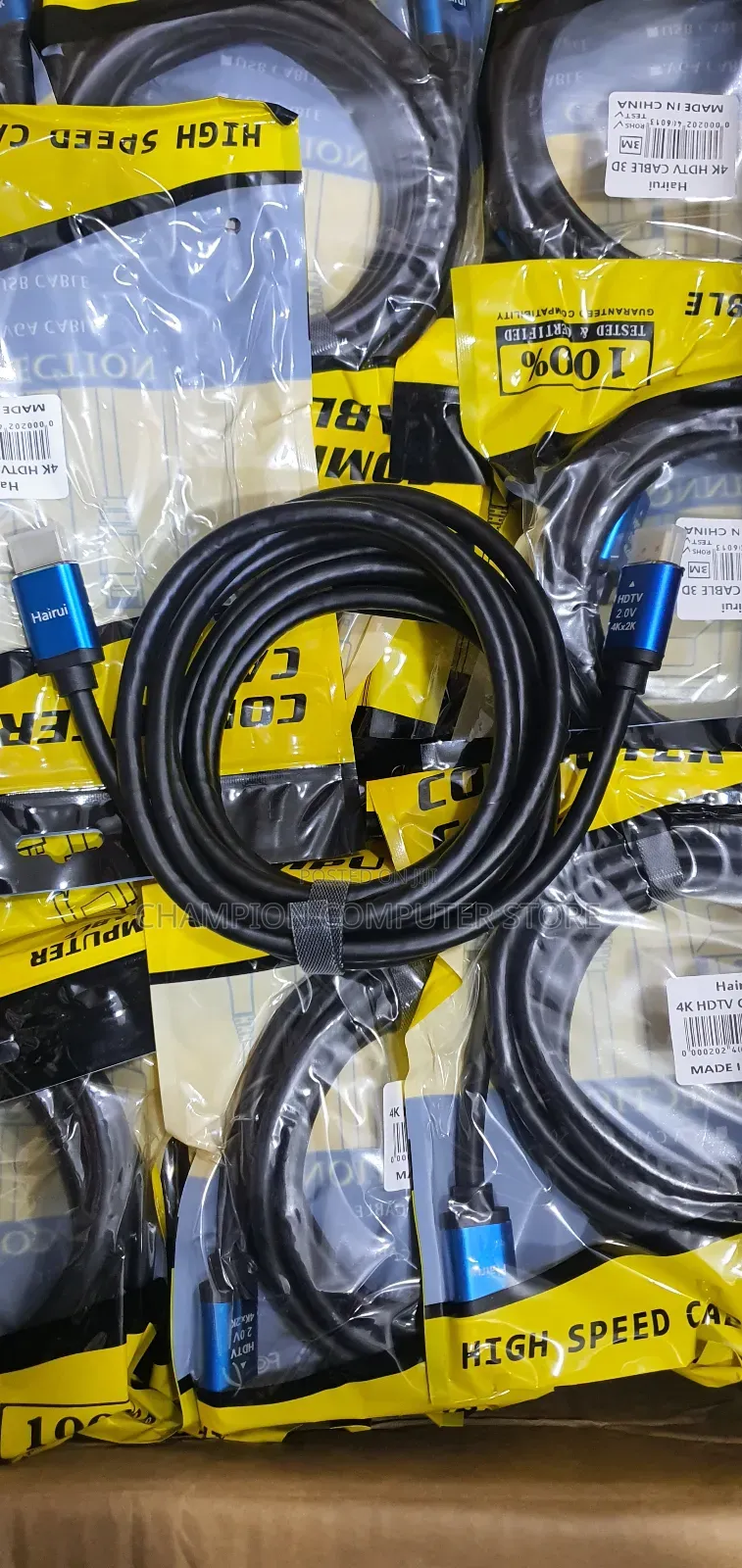 3m Metres Hdmi Cable 3d/Uhd High-Speed Hdmi 2.0 Support