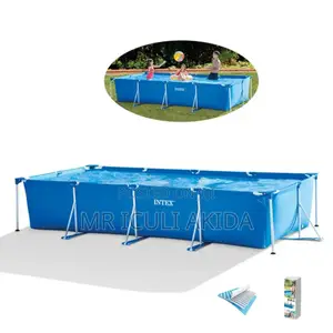 Intex 4.5x2.2x0.84m Rectangular Tubular Family Swimming Pool