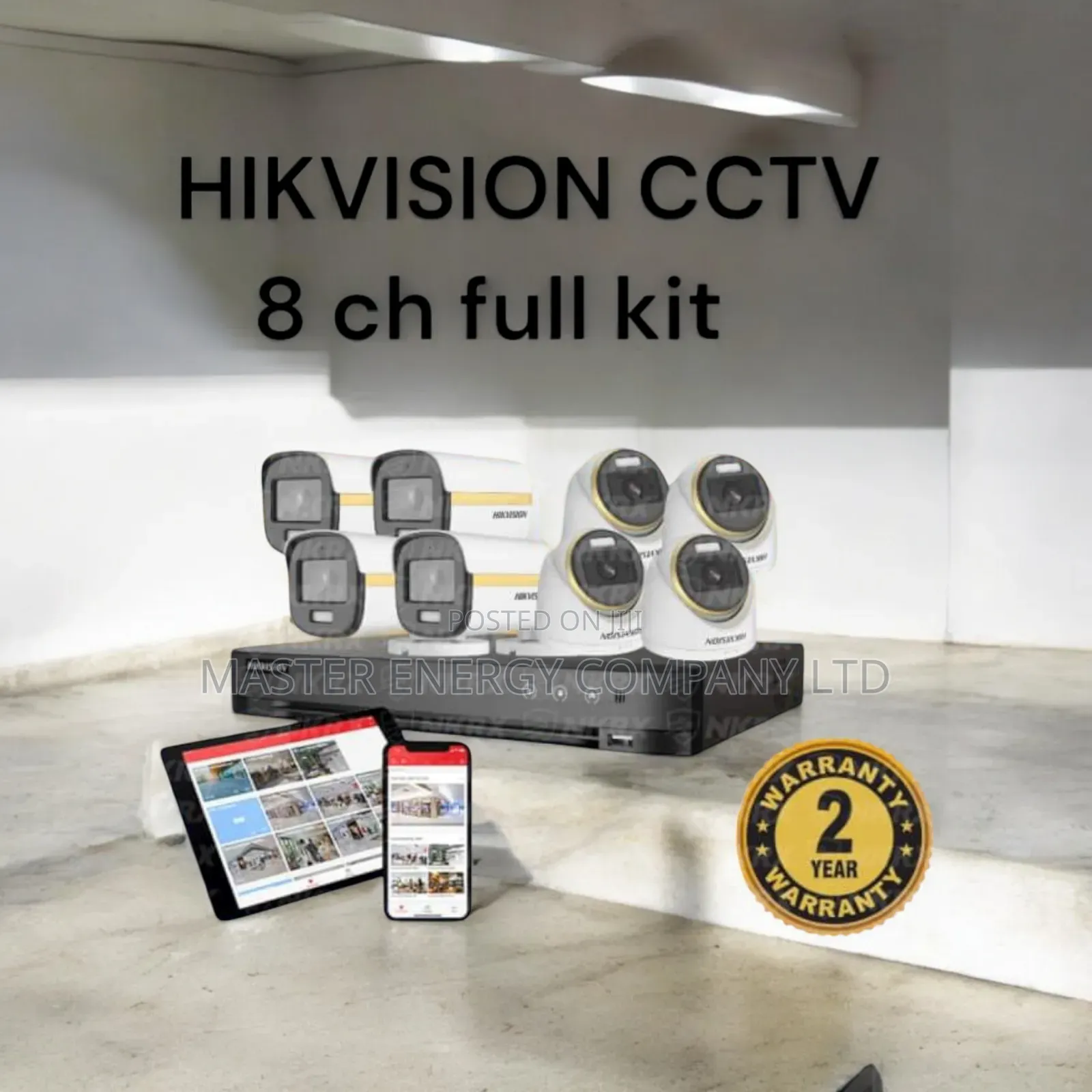 8 Channel 2mp CCTV Cameras Full Kit Koim