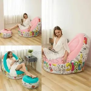 Inflatable Air Sofa With Stool