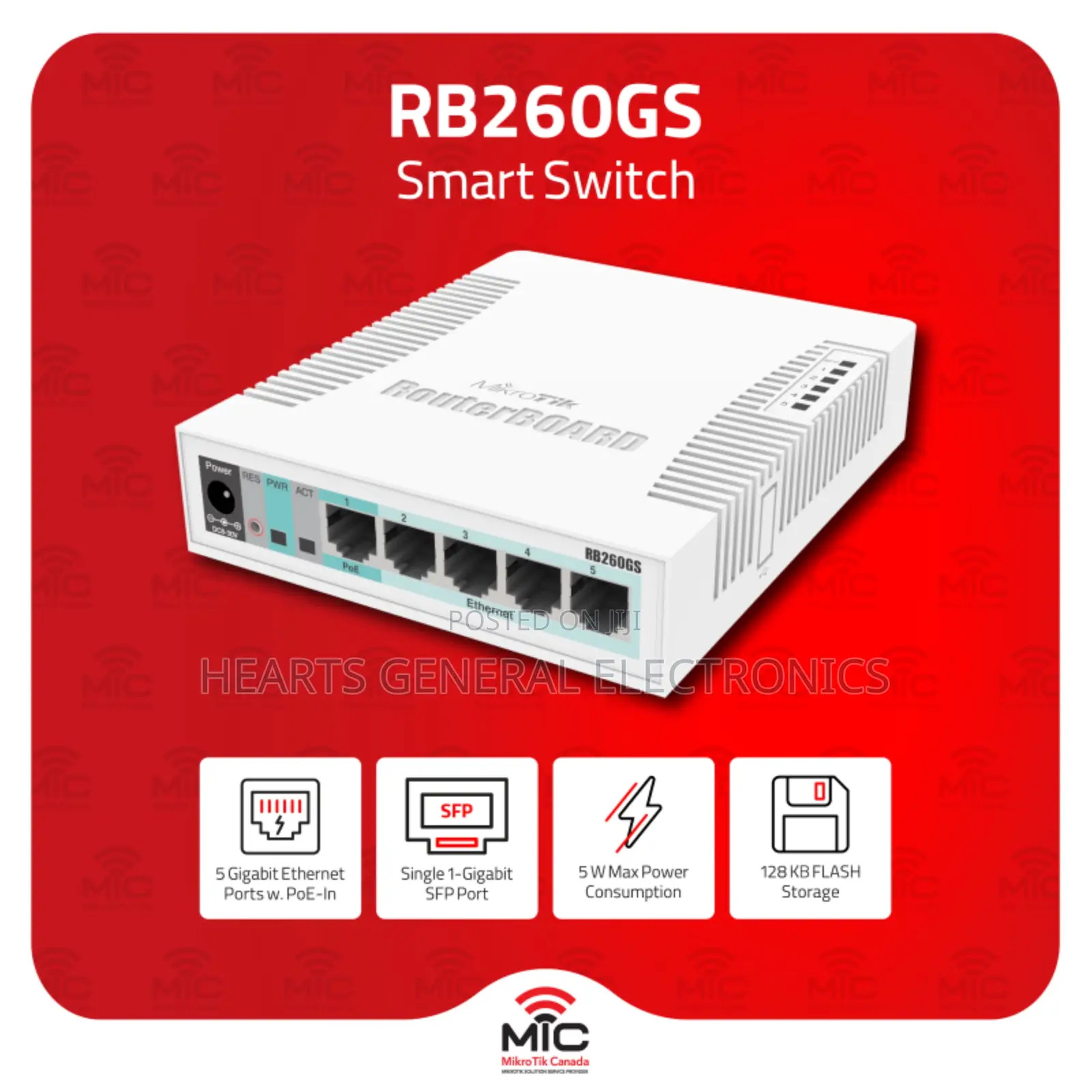 Mikrotik Gigabit Smart Switch RB260GS