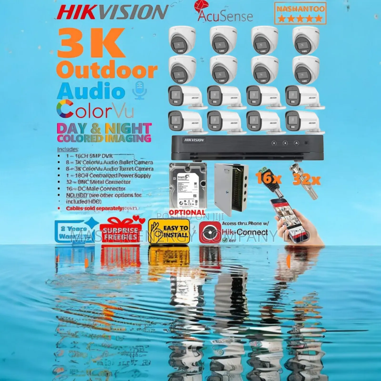 16 Channel CCTV Cameras Full Kit Nuish