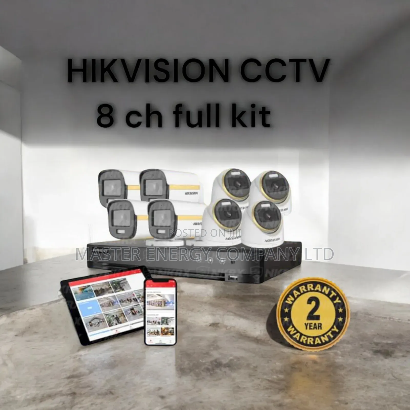 8 Channel 2mp CCTV Cameras Full Kit Celi
