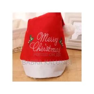 Merry Xmas Santa Claus Cap, Red,White