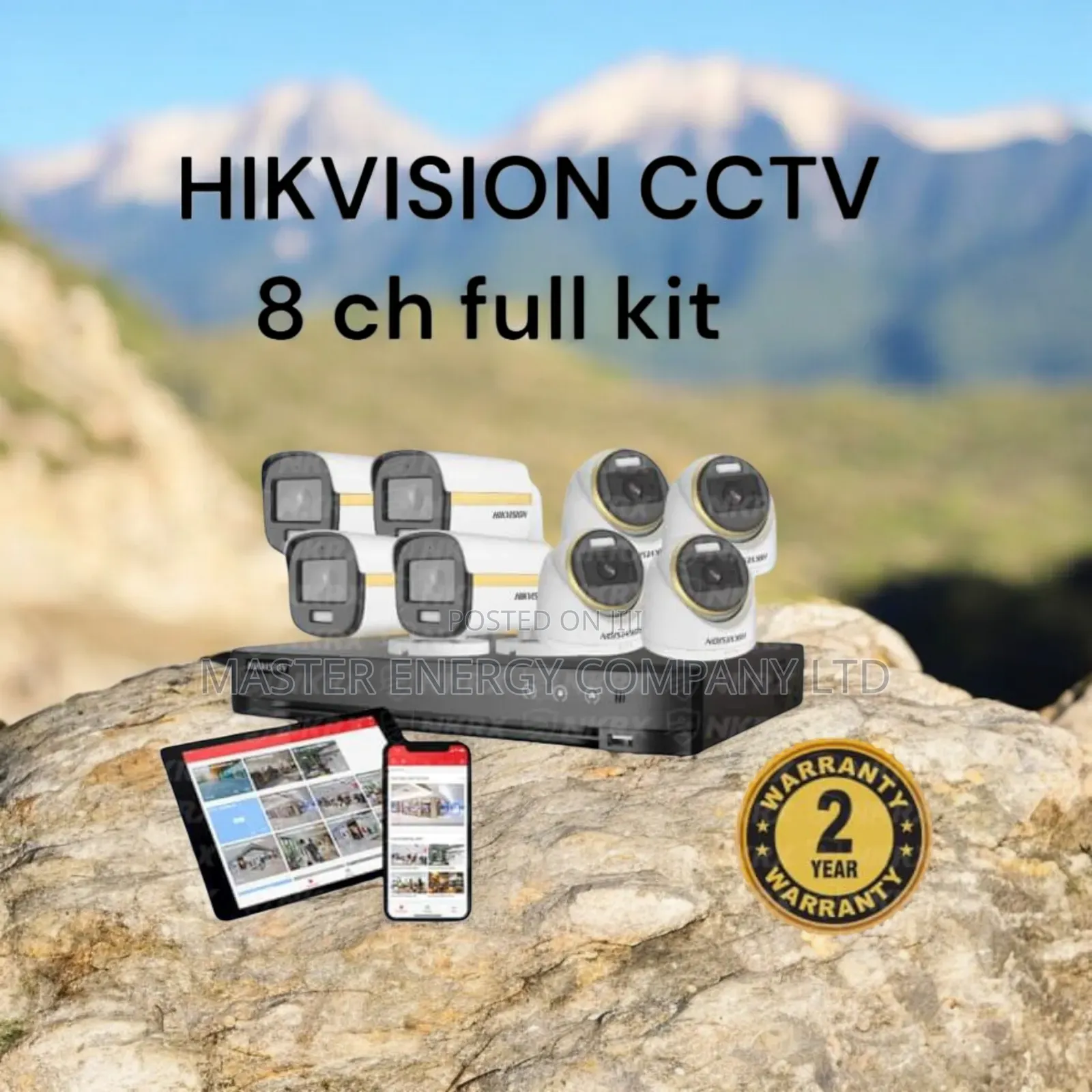 8 Channel 2mp CCTV Cameras Full Kit Aeron