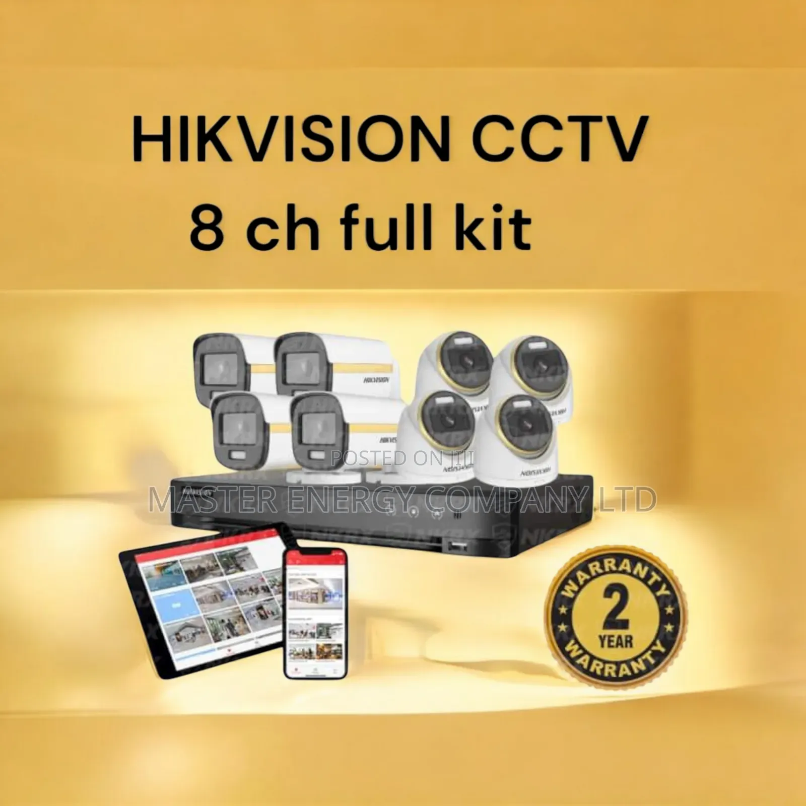 8 Channel 2mp CCTV Cameras Full Kit Songa