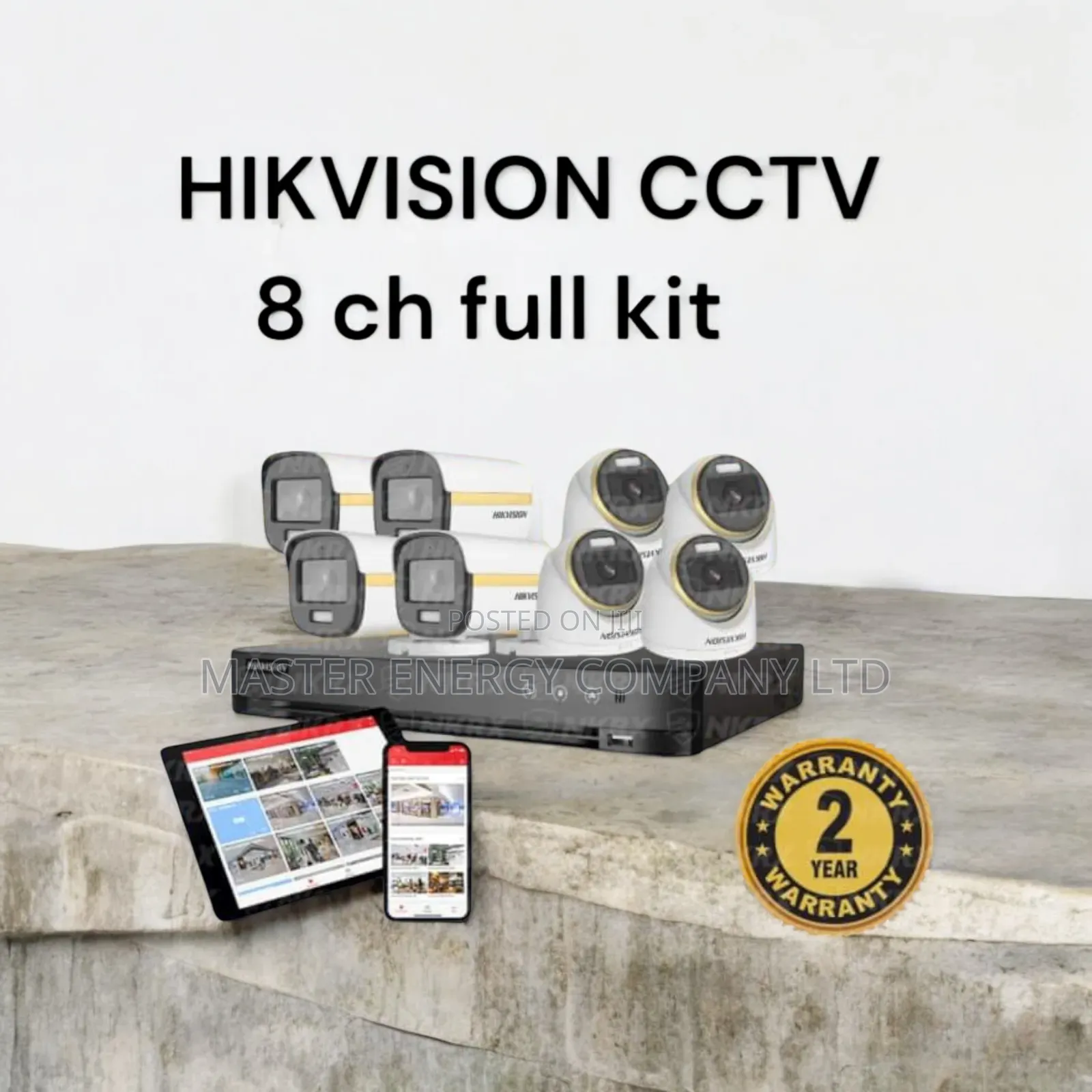8 Channel 2mp CCTV Cameras Full Jiko