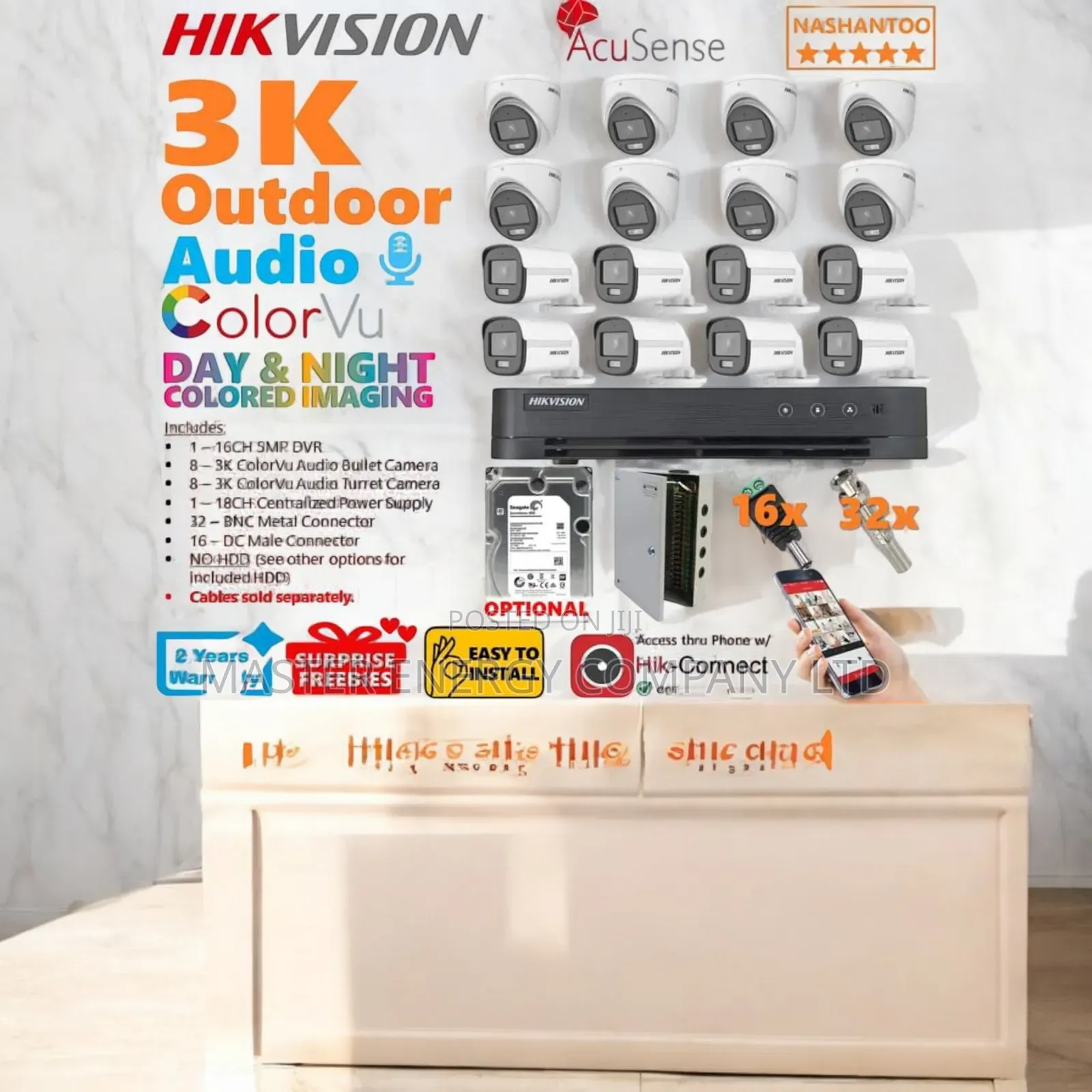 16 Channel 2mp CCTV Cameras Full Kit Sonuk