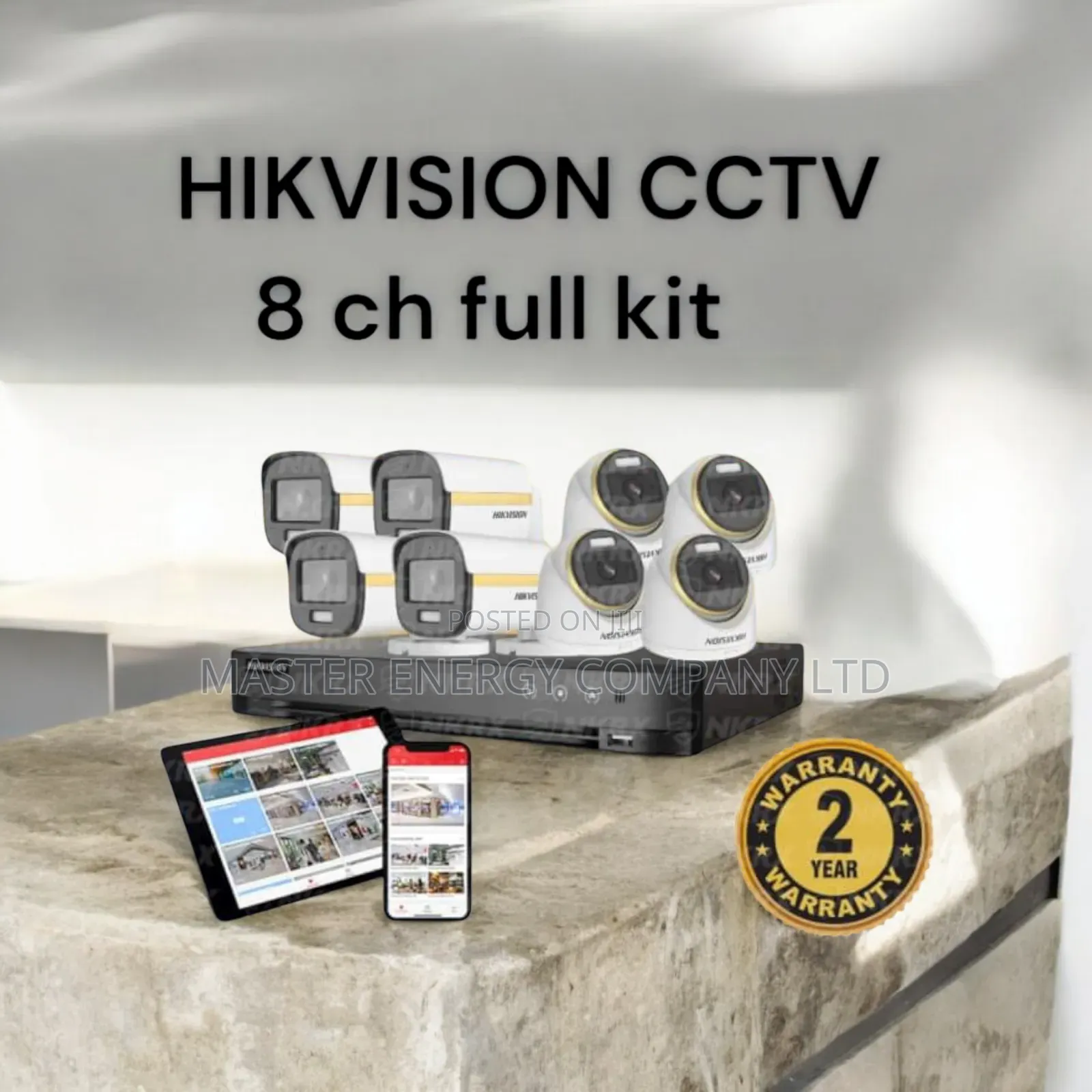 8 Channel 2mp CCTV Cameras Full Kit HDHDH