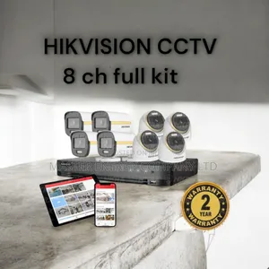 8 Channel 2mp CCTV Cameras Full Kit Colorvu Asstob