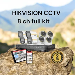 8 Channel 2mp CCTV Cameras Full Kit Colorvu Shayte