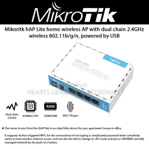 Mikrotik Router RB941-2ND ( Hap Lite )