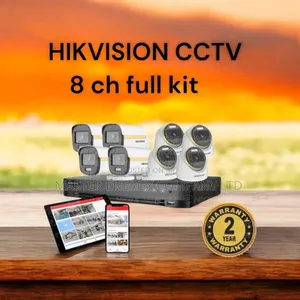 8 Channel 2mp CCTV Cameras Full Kit Colorvu Zaiuh