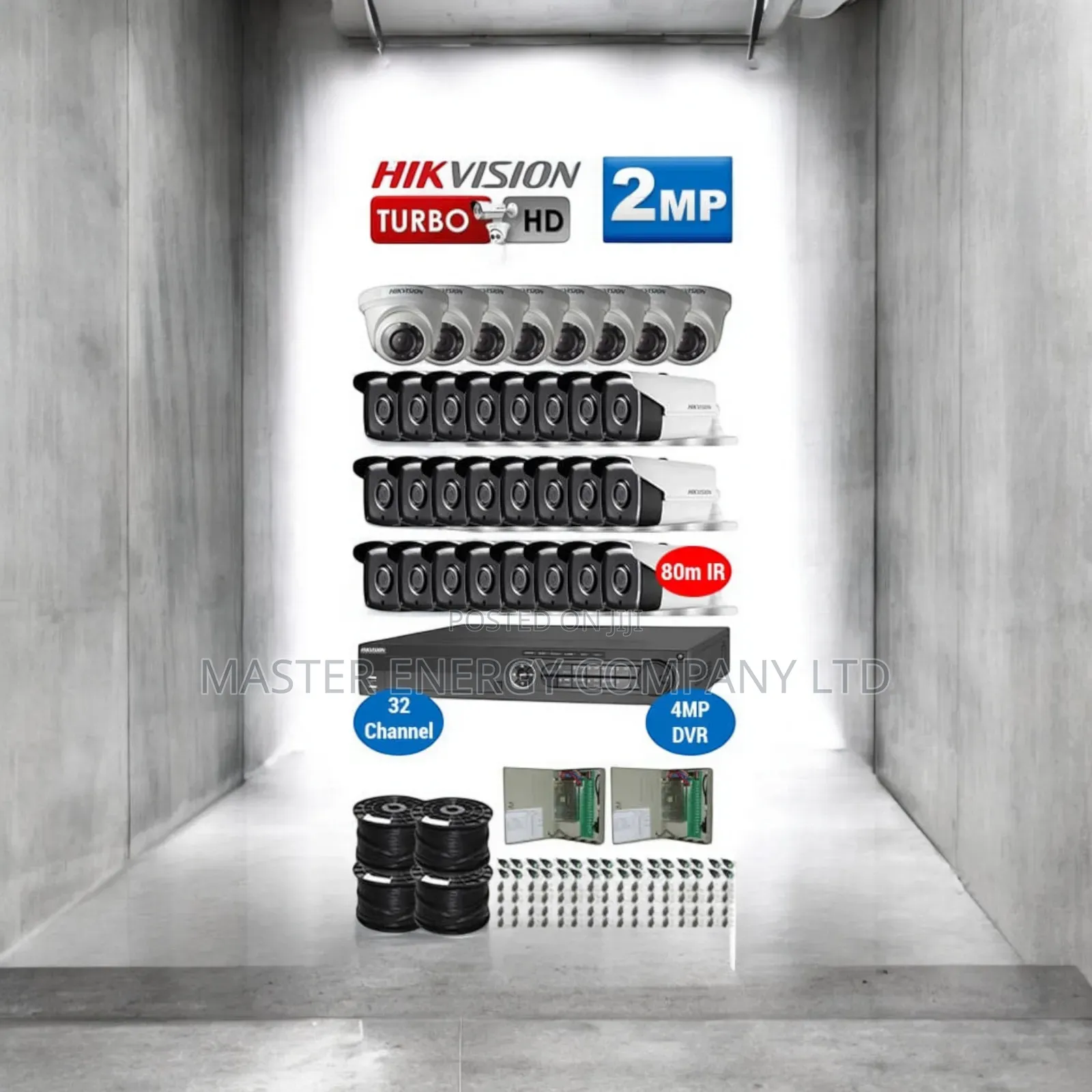 32 Channel 2mp CCTV Cameras Full Kit Colorvu Homwt