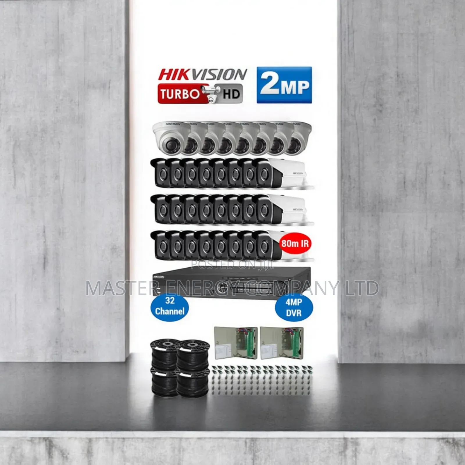 32 Channel 2mp CCTV Cameras Full Kit Colorvu Timis