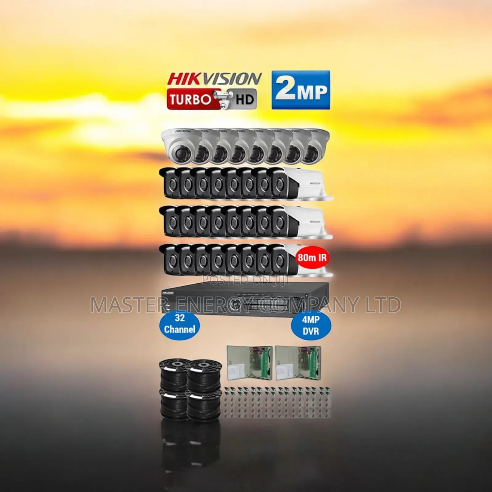 32 Channel 2mp CCTV Cameras Full Kit Colorvu Dobgha