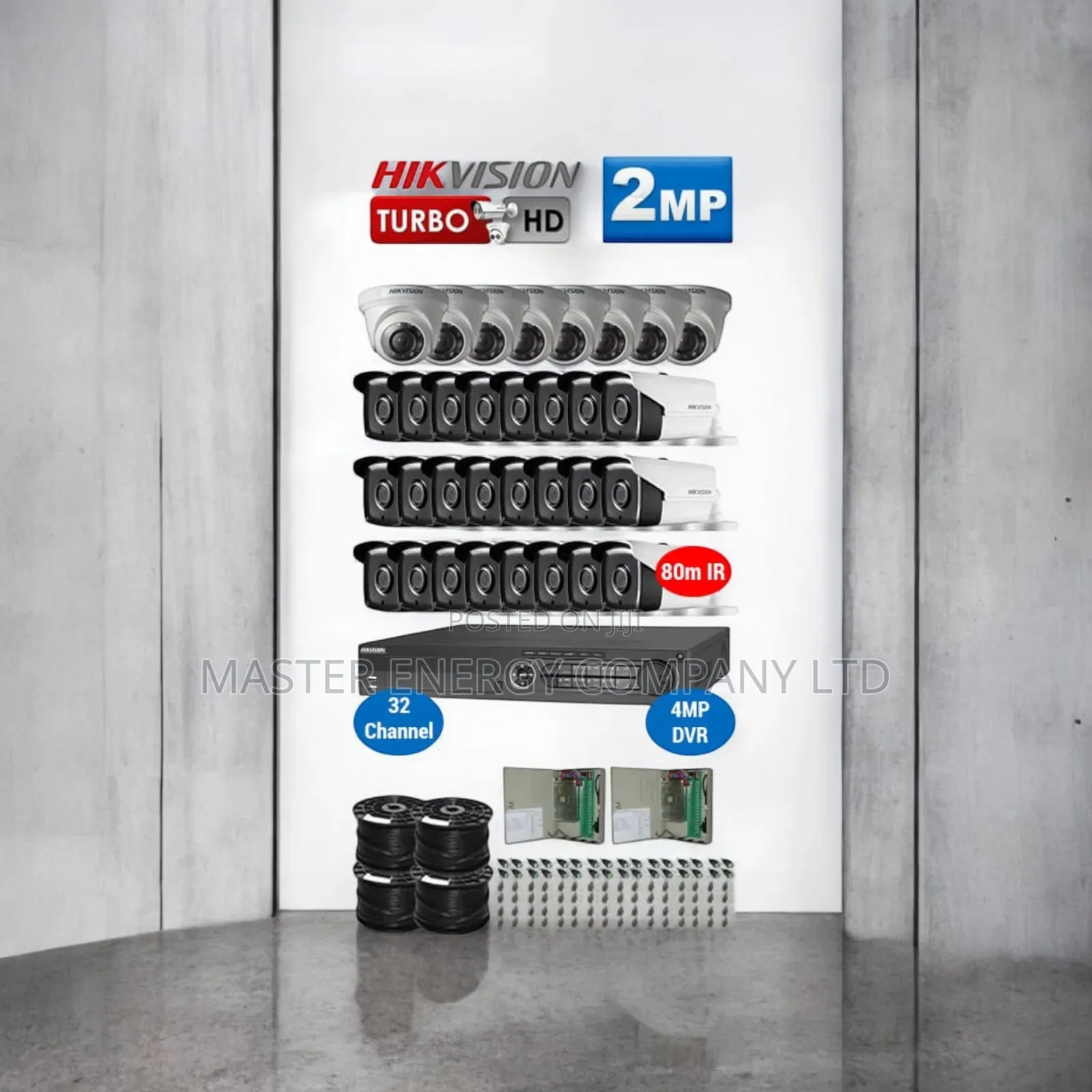 32 Channel 2mp CCTV Cameras Full Kit Colorvu Sefroz