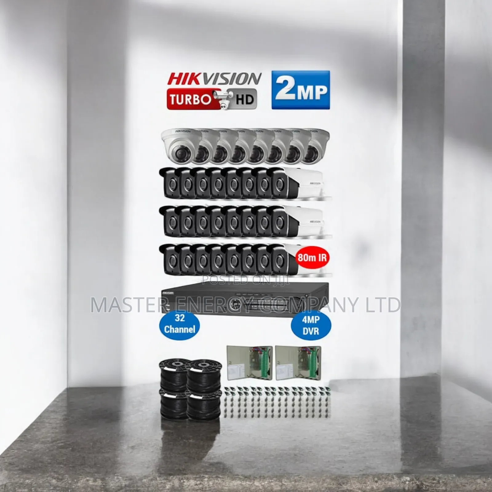 32 Channel 2mp CCTV Cameras Full Kit Colorvu Drehjf