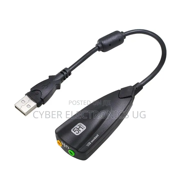 Steel External USB Sound Card 7.1 Adapter 5HV2 3D
