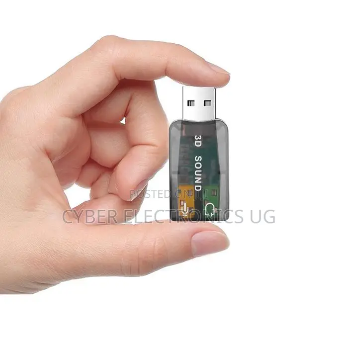 Usb Sound Card Microphone Headphone Jack Stereo 3d Audio