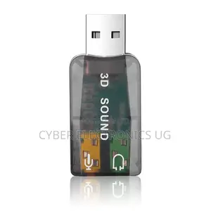 Usb Sound Card Microphone Headphone Jack Stereo 3d Audio